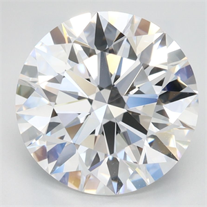 Picture of Lab Grown Diamond 3.09 Carats, Round with Ideal Cut, D Color, VVS1 Clarity and Certified by IGI
