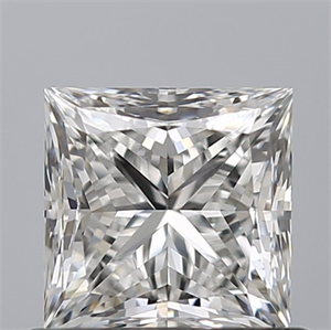 Picture of Natural Diamond 0.90 Carats, Princess with  Cut, E Color, IF Clarity and Certified by GIA