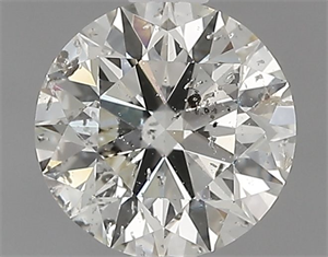 Picture of Natural Diamond 0.72 Carats, Round with Excellent Cut, K Color, I1 Clarity and Certified by GIA