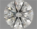 Diamante Natural 0.72 quilates, Redondo , Color K, claridad I1 y certificado GIA
