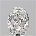 Natural Diamond 0.50 Carats, Oval with  Cut, F Color, VVS2 Clarity and Certified by GIA
