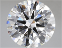 Lab Grown Diamond 7.03 Carats, Round with Excellent Cut, E Color, VVS2 Clarity and Certified by IGI