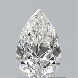 Picture of Natural Diamond 0.58 Carats, Pear with  Cut, G Color, VS2 Clarity and Certified by GIA