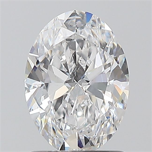Picture of Natural Diamond 1.20 Carats, Oval with  Cut, D Color, SI2 Clarity and Certified by GIA
