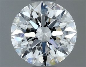 Picture of Natural Diamond 0.70 Carats, Round with Excellent Cut, F Color, I1 Clarity and Certified by GIA