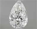 Diamante Natural 0.40 quilates, De pera , Color E, claridad VS1 y certificado GIA