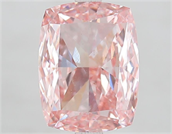 Picture of Lab Grown Diamond 4.02 Carats, CUSHION MODIFIED with  Cut, Fancy Vivid Pink Color, VS1 Clarity and Certified by IGI