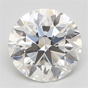 Picture of Natural Diamond 0.70 Carats, Round with Excellent Cut, H Color, VS2 Clarity and Certified by GIA