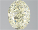 Natural Diamond 3.15 Carats, Oval with  Cut, L Color, VS2 Clarity and Certified by HRD