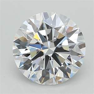Picture of Lab Grown Diamond 2.62 Carats, Round with Excellent Cut, D Color, VVS1 Clarity and Certified by GIA