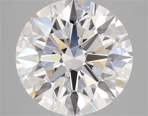 Picture of Lab Grown Diamond 3.53 Carats, Round with Ideal Cut, D Color, VS1 Clarity and Certified by IGI