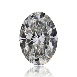 Picture of Natural Diamond 0.62 Carats, Oval with  Cut, H Color, SI1 Clarity and Certified by GIA
