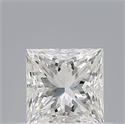 Natural Diamond 0.63 Carats, Princess with  Cut, G Color, VVS1 Clarity and Certified by IGI