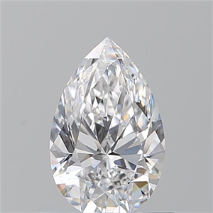Picture of Natural Diamond 0.72 Carats, Pear with  Cut, D Color, SI1 Clarity and Certified by GIA