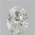 Natural Diamond 0.90 Carats, Oval with  Cut, J Color, VS1 Clarity and Certified by GIA