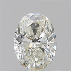 Picture of Natural Diamond 0.90 Carats, Oval with  Cut, J Color, VS1 Clarity and Certified by GIA