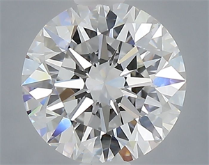 Picture of Lab Grown Diamond 1.08 Carats, Round with Excellent Cut, D Color, VVS2 Clarity and Certified by IGI