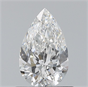 Natural Diamond 0.70 Carats, Pear with  Cut, F Color, VVS1 Clarity and Certified by GIA