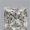 Natural Diamond 0.82 Carats, Princess with  Cut, G Color, VVS2 Clarity and Certified by IGI