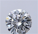 Diamante Natural 0.43 quilates, Redondo , Color D, claridad SI1 y certificado GIA