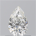 Natural Diamond 0.52 Carats, Pear with  Cut, G Color, VVS2 Clarity and Certified by GIA
