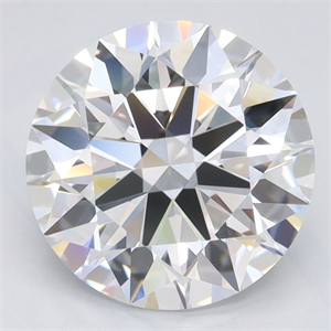 Picture of Lab Grown Diamond 2.93 Carats, Round with Ideal Cut, D Color, IF Clarity and Certified by IGI