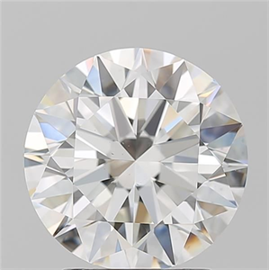 Picture of Natural Diamond 2.53 Carats, Round with Excellent Cut, I Color, VS2 Clarity and Certified by GIA