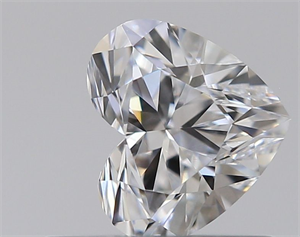 Picture of Natural Diamond 0.41 Carats, Heart with  Cut, D Color, VVS2 Clarity and Certified by GIA