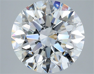 Picture of Natural Diamond 3.20 Carats, Round with Excellent Cut, E Color, VVS1 Clarity and Certified by GIA