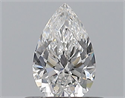 Diamante Natural 0.50 quilates, De pera , Color E, claridad VVS2 y certificado GIA