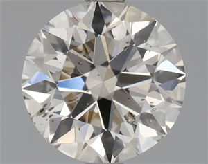 Picture of Natural Diamond 1.61 Carats, Round with Excellent Cut, K Color, SI2 Clarity and Certified by HRD