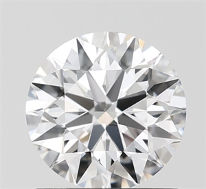 Picture of Lab Grown Diamond 1.02 Carats, Round with Excellent Cut, D Color, VVS2 Clarity and Certified by IGI