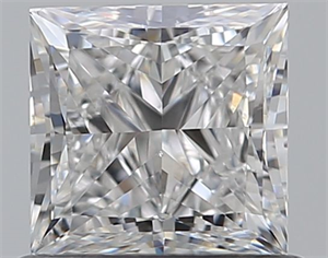 Foto Diamante Natural 0.73 quilates, Princesa , Color F, claridad VVS1 y certificado GIA de