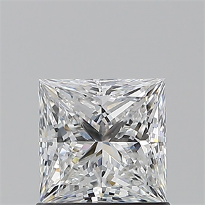 Picture of Natural Diamond 1.01 Carats, Princess with  Cut, D Color, VS1 Clarity and Certified by GIA