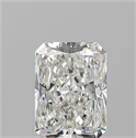 Natural Diamond 1.50 Carats, Radiant with  Cut, H Color, SI1 Clarity and Certified by GIA