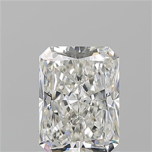 Foto Diamante Natural 1.50 quilates, Radiante , Color H, claridad SI1 y certificado GIA de