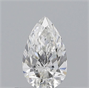 Natural Diamond 0.50 Carats, Pear with  Cut, F Color, SI1 Clarity and Certified by GIA