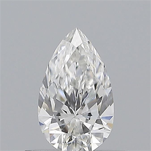 Picture of Natural Diamond 0.50 Carats, Pear with  Cut, F Color, SI1 Clarity and Certified by GIA