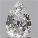 Diamante Natural 0.11 quilates, De pera , Color E, claridad VS1 y certificado IGI