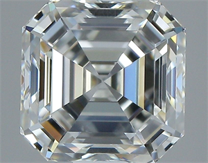 Picture of Natural Diamond 1.02 Carats, Asscher with  Cut, I Color, VVS1 Clarity and Certified by GIA