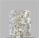 Natural Diamond 0.50 Carats, Radiant with  Cut, K Color, VVS2 Clarity and Certified by GIA