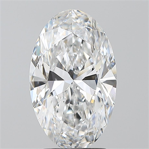 Picture of Natural Diamond 2.50 Carats, Oval with  Cut, D Color, SI1 Clarity and Certified by GIA