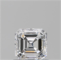 Diamante Natural 0.72 quilates, Asscher , Color D, claridad VVS2 y certificado GIA