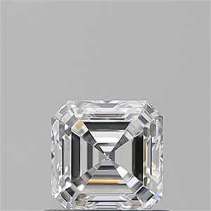 Foto Diamante Natural 0.72 quilates, Asscher , Color D, claridad VVS2 y certificado GIA de