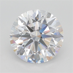 Picture of Lab Grown Diamond 4.04 Carats, Round with Excellent Cut, D Color, VVS2 Clarity and Certified by GIA