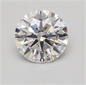 Del inventario de diamantes de laboratorio, 0.85 quilates, Redondo , Color D, claridad VVS2 y certificado IGI