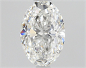 Natural Diamond 0.72 Carats, Oval with  Cut, F Color, SI1 Clarity and Certified by GIA