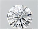 Lab Grown Diamond 0.83 Carats, Round with Ideal Cut, D Color, VVS2 Clarity and Certified by IGI