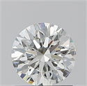 Natural Diamond 1.01 Carats, Round with Excellent Cut, I Color, SI1 Clarity and Certified by GIA