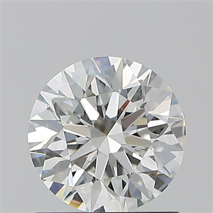 Picture of Natural Diamond 1.01 Carats, Round with Excellent Cut, I Color, SI1 Clarity and Certified by GIA